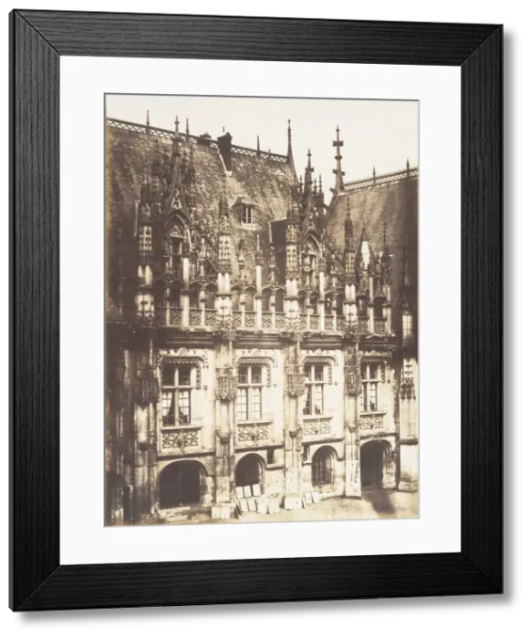 Framed Print : Fragment du Palais de Justice, Rouen, 1852-54. Creator: Edmond Bacot Framed Print : Fragment du Palais de Justice, Rouen, 1852-54. Creator: Edmond Bacot