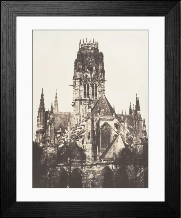 Framed Print : Tour de Saint-Ouen, Rouen, 1852-54. Creator: Edmond Bacot Framed Print : Tour de Saint-Ouen, Rouen, 1852-54. Creator: Edmond Bacot
