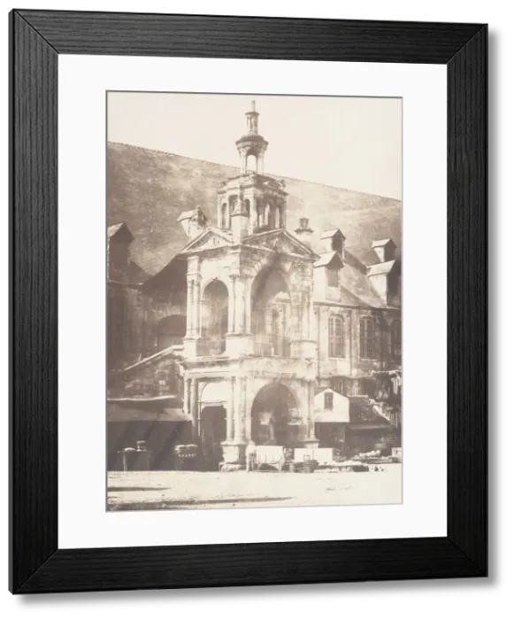 Framed Print : Escalier de la Basse Vieille Cour, Rouen, 1852-54. Creator: Edmond Bacot