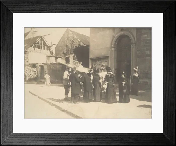 Framed Print : Street Scene, La-Queue-en-Brie (Val-de-Marne), ca. 1896. Creator: Edgar Degas Framed Print : Street Scene, La-Queue-en-Brie (Val-de-Marne), ca. 1896. Creator: Edgar Degas