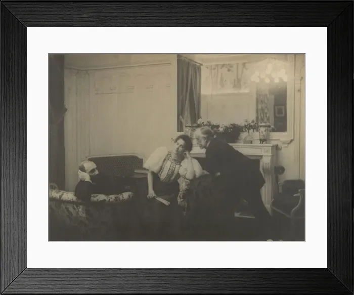 Framed Print : Paul Poujaud, Mme. Arthur Fontaine, and Degas, 1895. Creator: Edgar Degas Framed Print : Paul Poujaud, Mme. Arthur Fontaine, and Degas, 1895. Creator: Edgar Degas