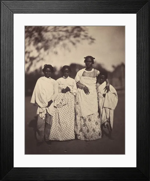 Framed Print : [Family Group], 1863. Creator: Desire Charnay