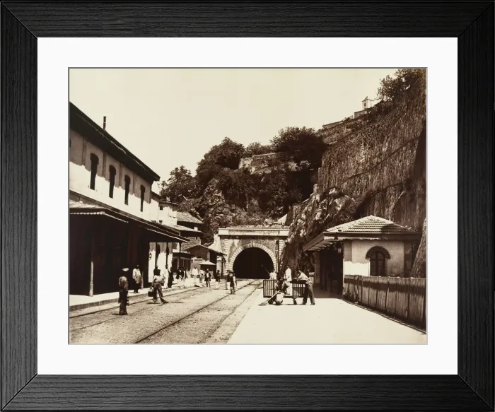 Framed Print : Vienne, Souterrain, ca. 1861. Creator: Edouard Baldus Framed Print : Vienne, Souterrain, ca. 1861. Creator: Edouard Baldus