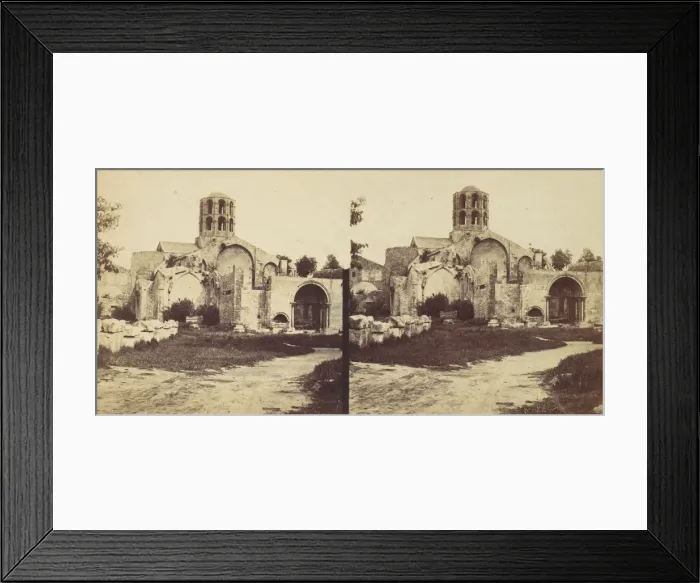 Framed Print : [Church of Saint-Honorat, Arles], ca. 1864. Creator: Edouard Baldus