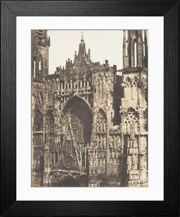 Framed Print : Haut de Portail, Cote de la Place, Cathedrale de Rouen, 1852-54 Framed Print : Haut de Portail, Cote de la Place, Cathedrale de Rouen, 1852-54