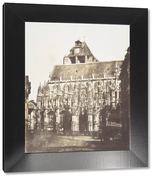 Cathedrale de Louviers, vue generale, 1852-54. Creator: Edmond Bacot
