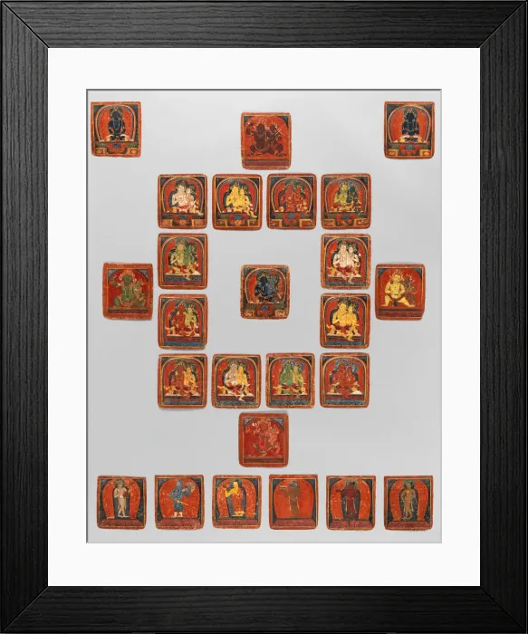 Framed Print : Initiation Cards (Tsakalis), early 15th century. Creator: Unknown Framed Print : Initiation Cards (Tsakalis), early 15th century. Creator: Unknown