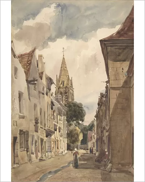 View of Issy (A Street in Issy-les-Moulineaux, Seine), 1820-74
