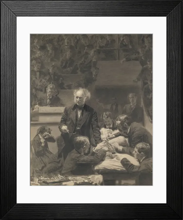 Framed Print : Gross Clinic, 1875-76. Creator: Thomas Eakins Framed Print : Gross Clinic, 1875-76. Creator: Thomas Eakins