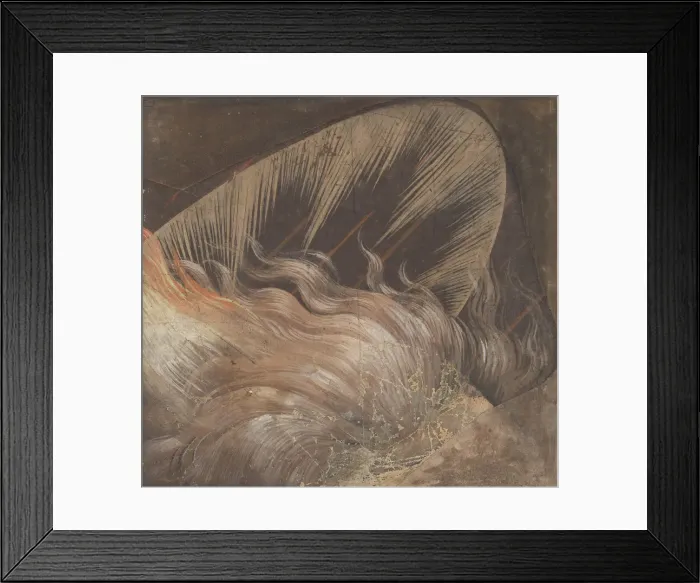 Framed Print : Head of an Apostle Surrounded by a Tongue of Fire and a Nimbus: Fragment... 1500-50 Framed Print : Head of an Apostle Surrounded by a Tongue of Fire and a Nimbus: Fragment... 1500-50