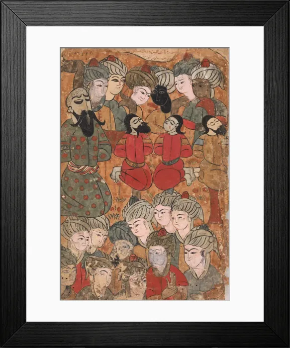 Framed Print : The Execution of the Brahmins, Folio from a Kalila wa Dimna, 18th century Framed Print : The Execution of the Brahmins, Folio from a Kalila wa Dimna, 18th century