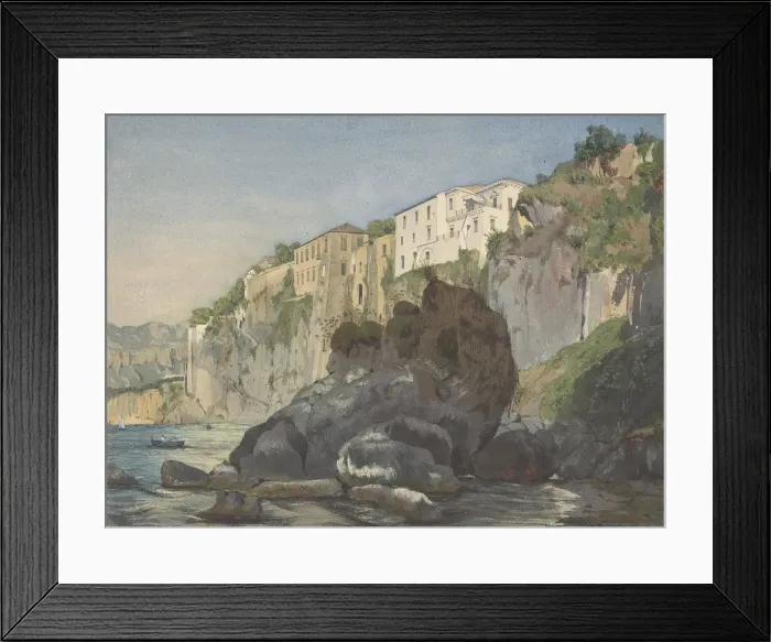 Framed Print : Houses at Sorrento, mid-19th century. Creator: Thomas Hartley Cromek Framed Print : Houses at Sorrento, mid-19th century. Creator: Thomas Hartley Cromek