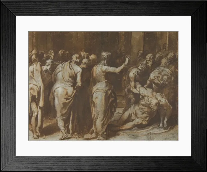 Framed Print : Saint Paul Restoring Eutychus to Life, 1529-66. Creator: Taddeo Zuccaro Framed Print : Saint Paul Restoring Eutychus to Life, 1529-66. Creator: Taddeo Zuccaro
