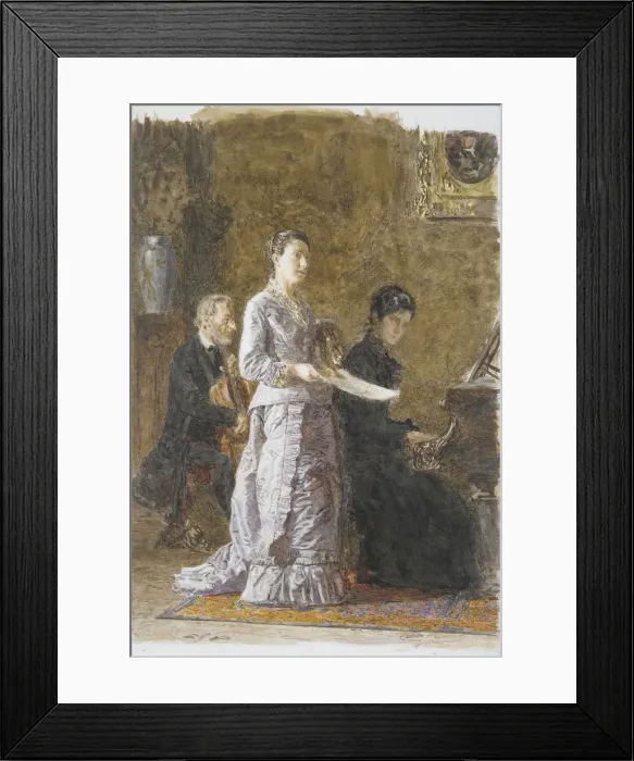 Framed Print : The Pathetic Song, 1881. Creator: Thomas Eakins Framed Print : The Pathetic Song, 1881. Creator: Thomas Eakins