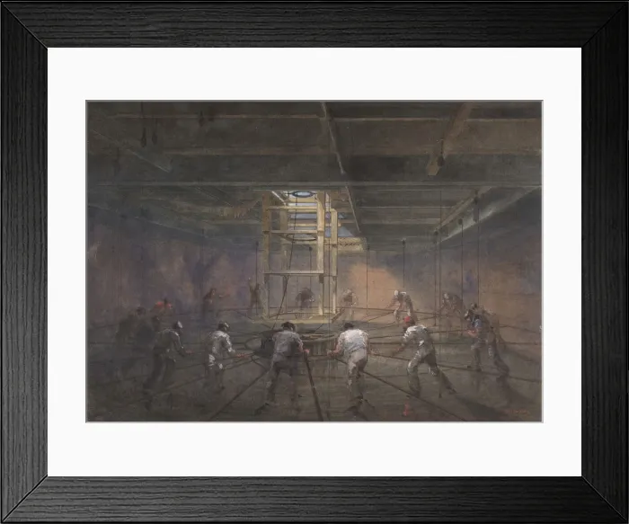 Framed Print : View of the Interior of One of the Tanks on Board the Great Eastern, 1865-66 Framed Print : View of the Interior of One of the Tanks on Board the Great Eastern, 1865-66