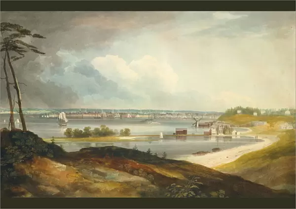 New York from the Heights near Brooklyn, ca. 1820-23. Creator: William Guy Wall