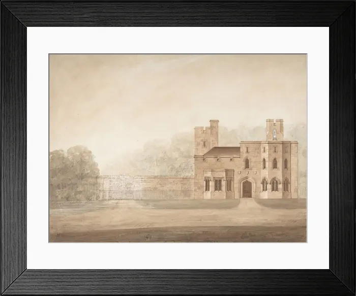 Framed Print : Design for Bishopsgate Lodge, at Windsor Castle, Berkshire, ca. 1820-30 Framed Print : Design for Bishopsgate Lodge, at Windsor Castle, Berkshire, ca. 1820-30