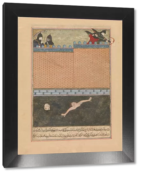 Siege of Baghdad, Folio from a Dispersed copy of the Zafarnama... 839 A.H.  /  A.D