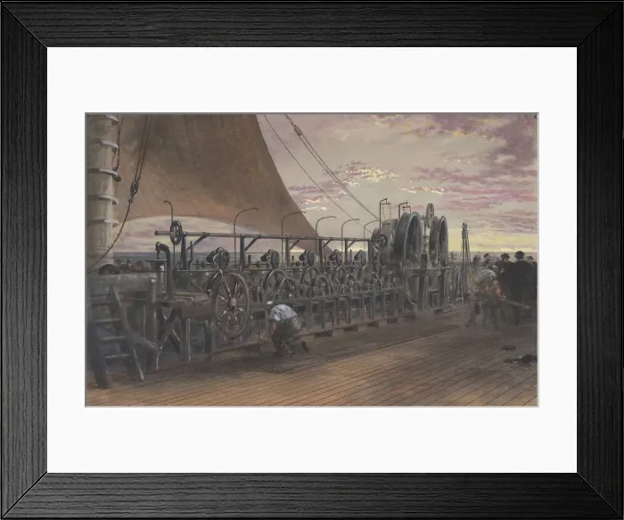 Framed Print : The Paying-out Machinery in the Stern of the Great Eastern, 1865 Framed Print : The Paying-out Machinery in the Stern of the Great Eastern, 1865