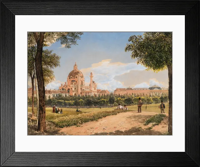 Framed Print : View of St. Charles Church and the Polytechnic Institute in Vienna, 1831 Framed Print : View of St. Charles Church and the Polytechnic Institute in Vienna, 1831