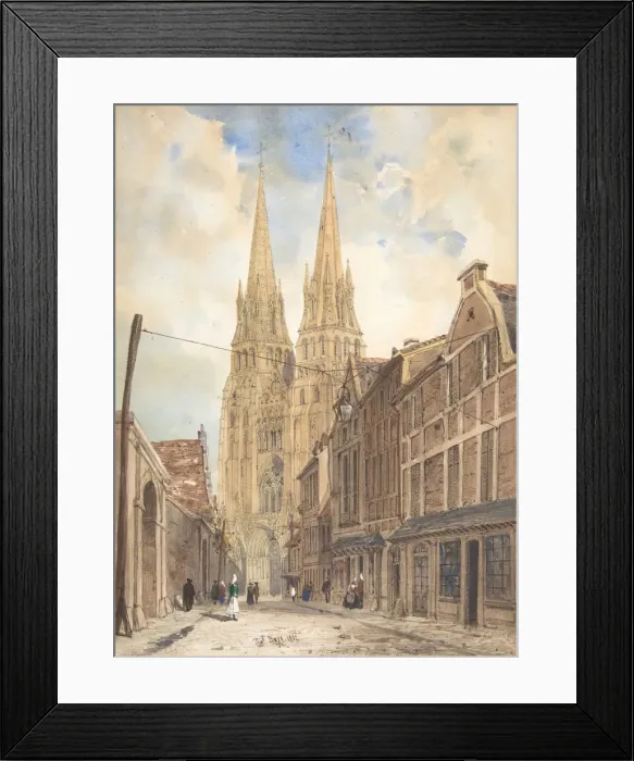 Framed Print : View of Bayeux, 1832. Creator: Thomas Shotter Boys Framed Print : View of Bayeux, 1832. Creator: Thomas Shotter Boys