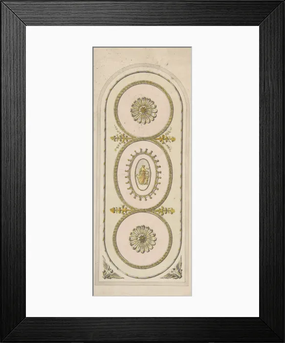 Framed Print : Design for a Panel, 1748-92. Creator: Unknown Framed Print : Design for a Panel, 1748-92. Creator: Unknown