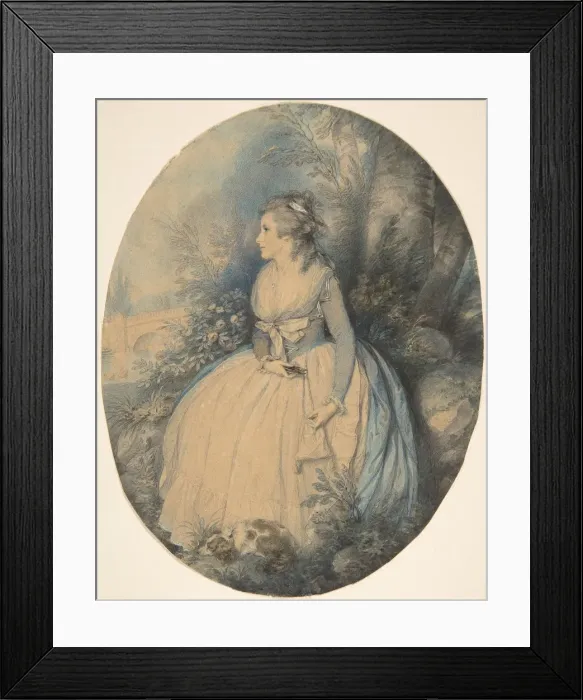 Framed Print : Mrs. Robinson as Perdita, ca. 1779. Creator: Richard Cosway Framed Print : Mrs. Robinson as Perdita, ca. 1779. Creator: Richard Cosway