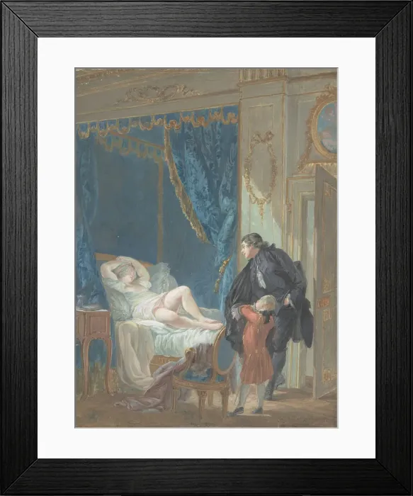 Framed Print : Le Matin (Morning). Creator: Pierre Antoine Baudouin Framed Print : Le Matin (Morning). Creator: Pierre Antoine Baudouin