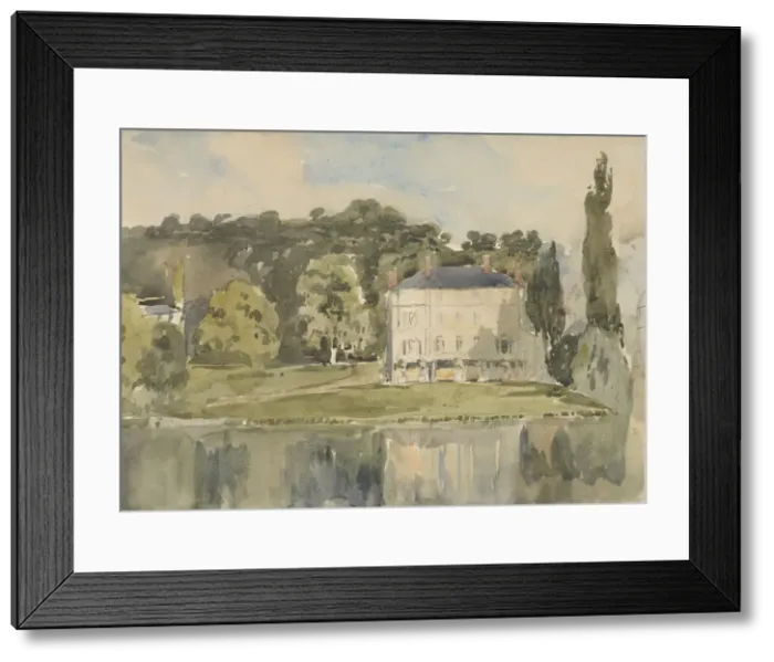 Framed Print : View of the Chateau at Folembray, ca. 1831. Creator: Paul Huet Framed Print : View of the Chateau at Folembray, ca. 1831. Creator: Paul Huet