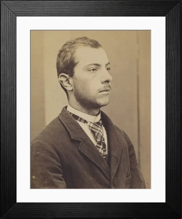 Framed Print : Spanagel. Emile, Ignace. 20 ans, ne le 28 / 2 / 74 a Paris XVlle. Serrurier Framed Print : Spanagel. Emile, Ignace. 20 ans, ne le 28 / 2 / 74 a Paris XVlle. Serrurier