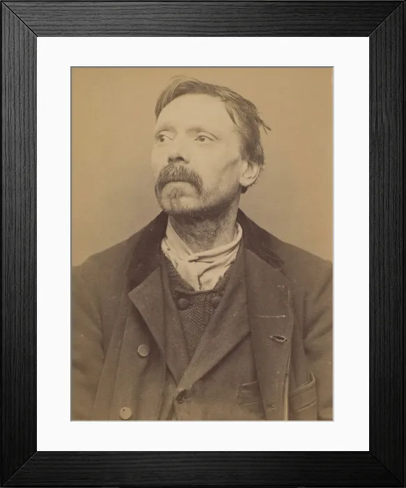 Framed Print : Willems. Charles, Louis. 52 ans, ne a Houndchocte (Nord). Tailleur d habits Framed Print : Willems. Charles, Louis. 52 ans, ne a Houndchocte (Nord). Tailleur d habits