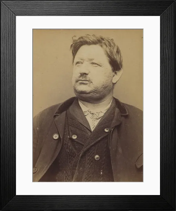 Framed Print : Arnaud. Eugene. 47 ans, ne a Villeveyrac (Herault). Ferblantier Framed Print : Arnaud. Eugene. 47 ans, ne a Villeveyrac (Herault). Ferblantier