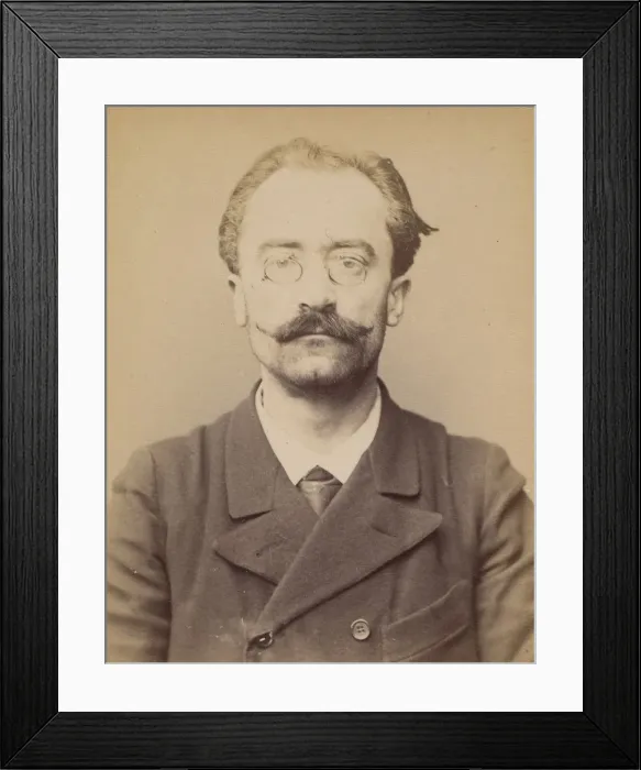Framed Print : Ledot. Julien. 41 ans, ne a Bourges (Cher). Employe. Anarchiste. 1 / 3 / 94 Framed Print : Ledot. Julien. 41 ans, ne a Bourges (Cher). Employe. Anarchiste. 1 / 3 / 94