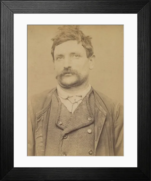 Framed Print : Broggio. (Roche), Bernard. 39 ans, ne en Italie. Journalier Framed Print : Broggio. (Roche), Bernard. 39 ans, ne en Italie. Journalier