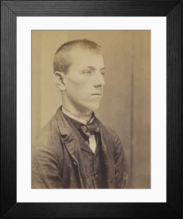 Framed Print : Spanagel. Alfred, Vincent. 17 ans, ne le 27 / 5 / 77 a Paris. Serrurier. Anarchiste Framed Print : Spanagel. Alfred, Vincent. 17 ans, ne le 27 / 5 / 77 a Paris. Serrurier. Anarchiste