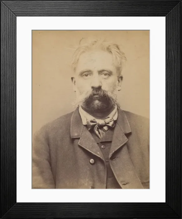 Framed Print : Baudart. Joseph, Philippe. 42 ans, ne a Reims le 25 / 3 / 51. Boucher. Anarchiste Framed Print : Baudart. Joseph, Philippe. 42 ans, ne a Reims le 25 / 3 / 51. Boucher. Anarchiste