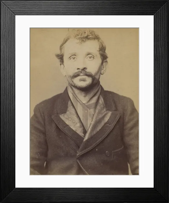 Framed Print : Francois dit Francis. 38 ans, ne le 3 / 12 / 55 a Reims (Marne) Framed Print : Francois dit Francis. 38 ans, ne le 3 / 12 / 55 a Reims (Marne)