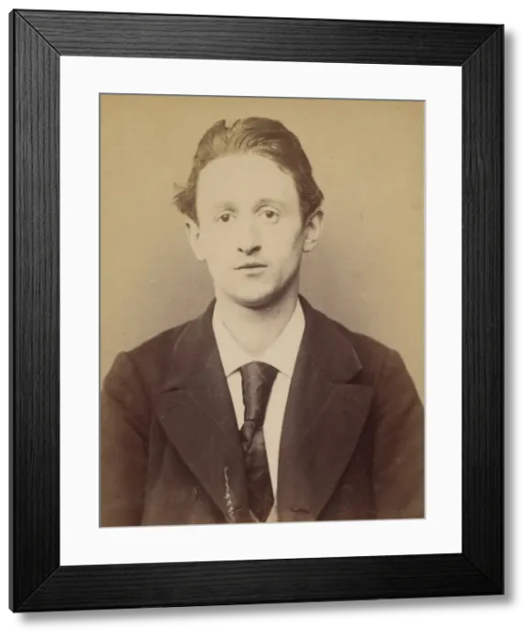 Framed Print : Perot. Gaston, Auguste. 22 ans, ne a Paris XVllle. Journalier. Anarchiste Framed Print : Perot. Gaston, Auguste. 22 ans, ne a Paris XVllle. Journalier. Anarchiste