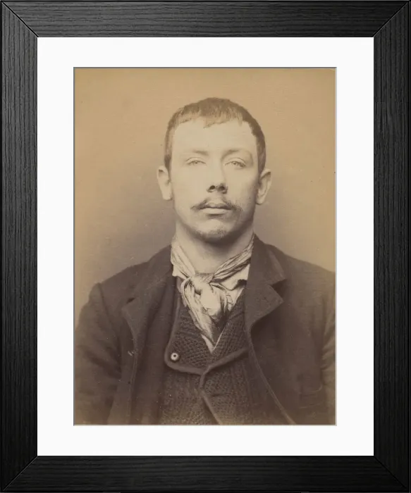 Framed Print : Dumout. Henri, Victor. 29 ans, ne a Issy (Seine). Mecanicien. Anarchiste Framed Print : Dumout. Henri, Victor. 29 ans, ne a Issy (Seine). Mecanicien. Anarchiste