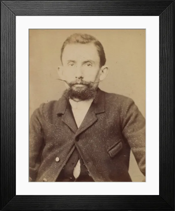 Framed Print : Etievant. Henri, Achille. 32 ans, ne a Flammanville (Manche). Typographe Framed Print : Etievant. Henri, Achille. 32 ans, ne a Flammanville (Manche). Typographe