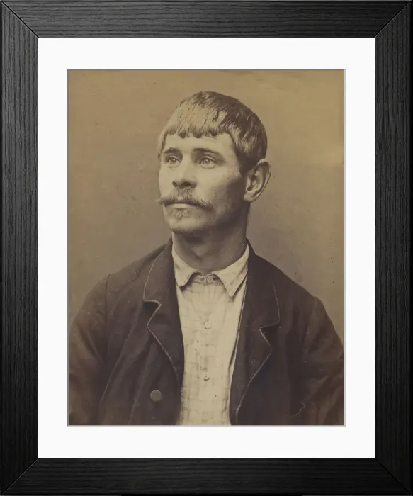 Framed Print : Fauvel. Louis. 27 ans, ne le 14 / 4 / 67 a ecouche (Orne). Tourneur Framed Print : Fauvel. Louis. 27 ans, ne le 14 / 4 / 67 a ecouche (Orne). Tourneur