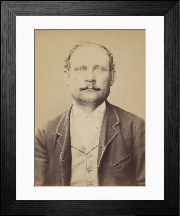 Framed Print : Lelarge. Louis, Eugene. 46 ans, ne le 5 / 4 / 48 a Paris Ille Framed Print : Lelarge. Louis, Eugene. 46 ans, ne le 5 / 4 / 48 a Paris Ille