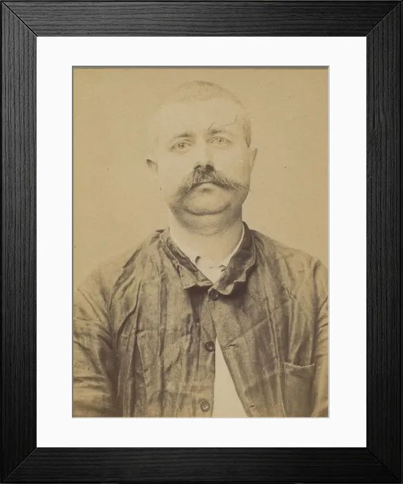 Framed Print : Leveille. Louis. 37 ans, ne le 7 / 7 / 57 a Cliche (Seine). Forgeron Framed Print : Leveille. Louis. 37 ans, ne le 7 / 7 / 57 a Cliche (Seine). Forgeron