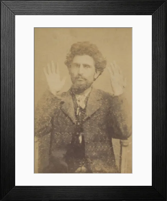 Framed Print : Robert. Fritz, Malatesta. 24 ans, Suisse. Excitation à Framed Print : Robert. Fritz, Malatesta. 24 ans, Suisse. Excitation à