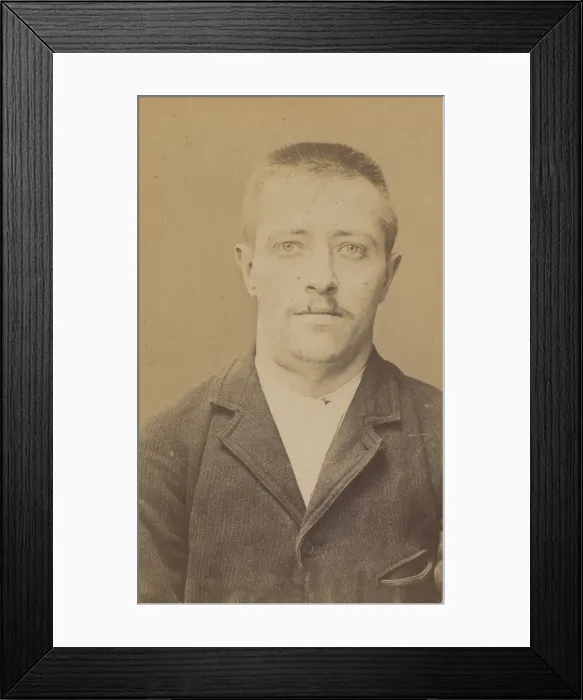 Framed Print : Lefrancois. Charles, Albert. 27 ans, ne le 10 / 11 / 67 a Paris XXe. Horloger Framed Print : Lefrancois. Charles, Albert. 27 ans, ne le 10 / 11 / 67 a Paris XXe. Horloger