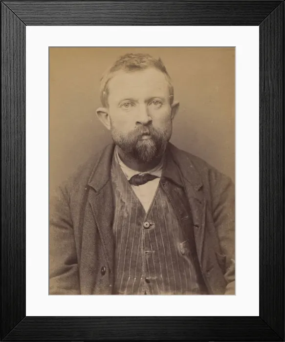 Framed Print : Rigollet. Alexandre. 41 ans, ne dans le Loir-et-Cher. Terrassier. Anarchiste. 1894 Framed Print : Rigollet. Alexandre. 41 ans, ne dans le Loir-et-Cher. Terrassier. Anarchiste. 1894