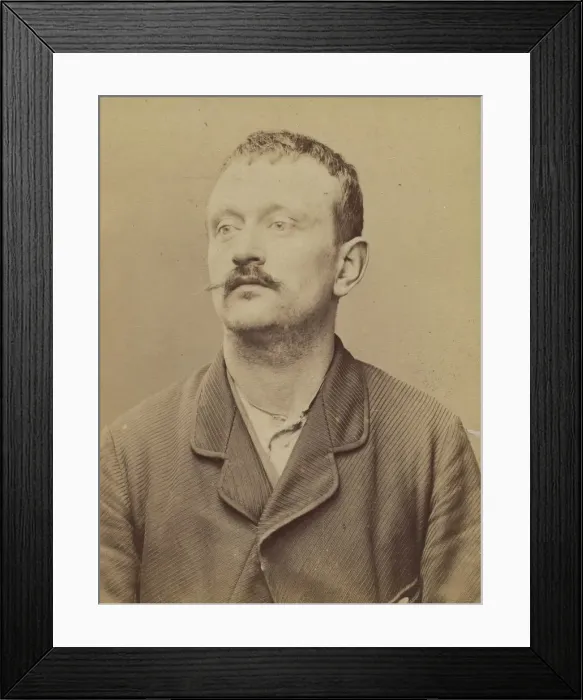 Framed Print : Ferter. Ernest, Charles. 31 ans, ne le 23 / 10 / 62 a Melun (Seine & Marne) Framed Print : Ferter. Ernest, Charles. 31 ans, ne le 23 / 10 / 62 a Melun (Seine & Marne)