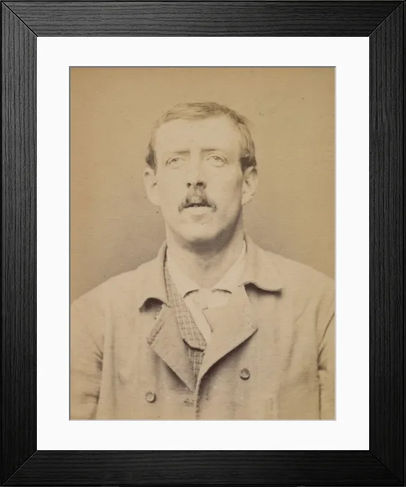 Framed Print : Bernaix. Louis. 29 ans, ne a Clichy. Couvreur. Anarchiste Framed Print : Bernaix. Louis. 29 ans, ne a Clichy. Couvreur. Anarchiste