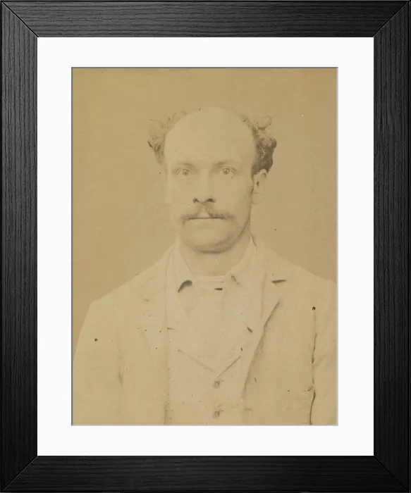 Framed Print : Roussel. Henri-Louis. 28 ans, ne a Paris le 2 / 10 / 65. Ardoiseur. Anarchiste Framed Print : Roussel. Henri-Louis. 28 ans, ne a Paris le 2 / 10 / 65. Ardoiseur. Anarchiste