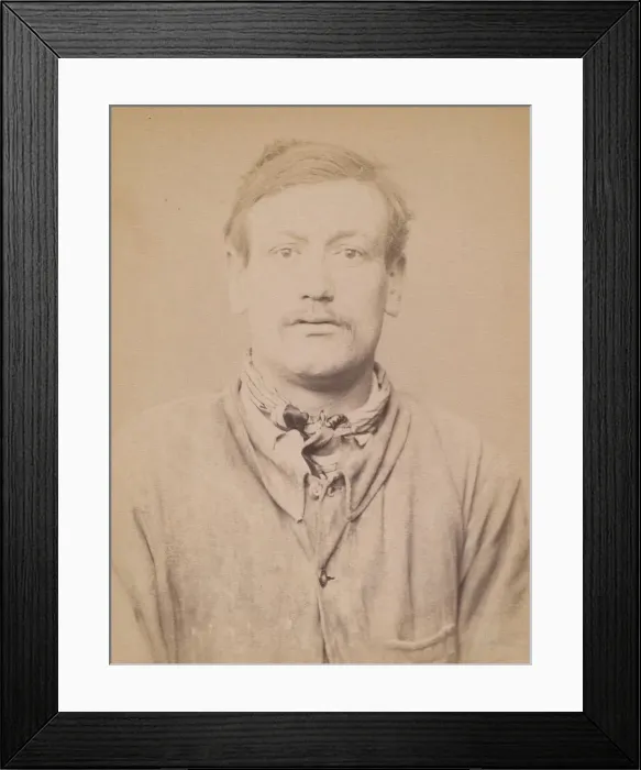 Framed Print : Veysseire. Michel. 25 ans, ne a Montreuil. Journaliste. Anarchiste Framed Print : Veysseire. Michel. 25 ans, ne a Montreuil. Journaliste. Anarchiste
